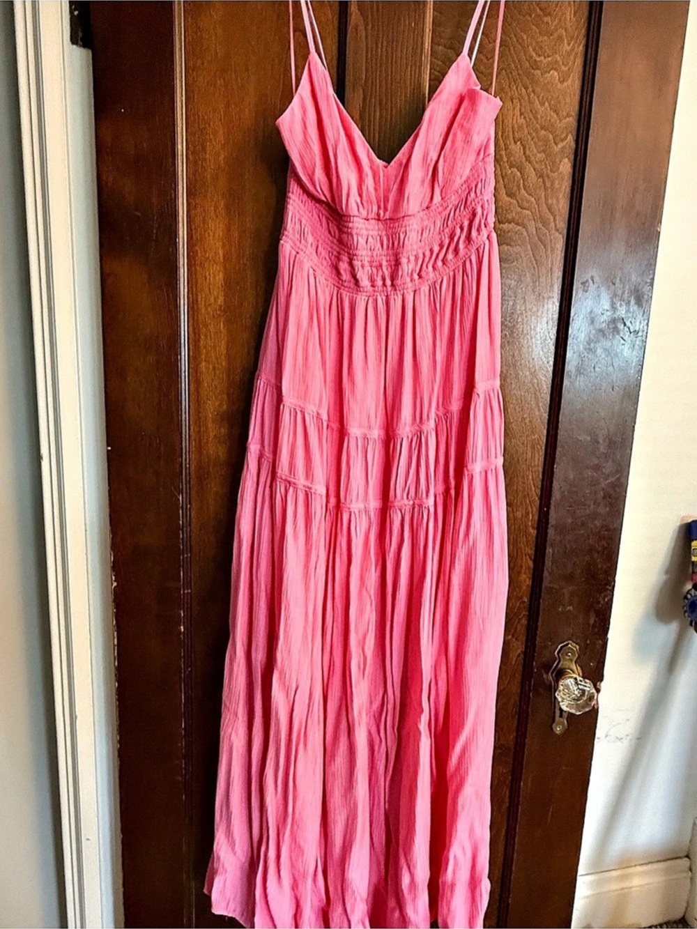 blu pepper Pink Maxi Dress Size Medium Like New
